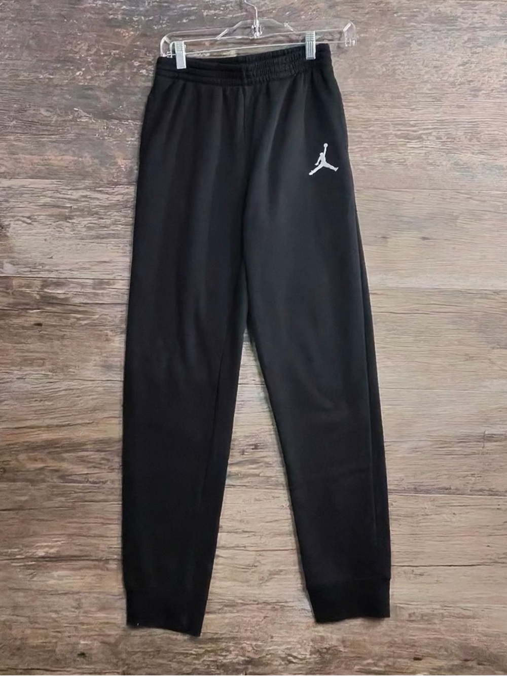 Jordan Black Sweatpants with White Jumpman Logo